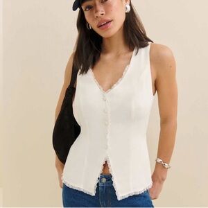 Reformation Skylar Tie-Back Top